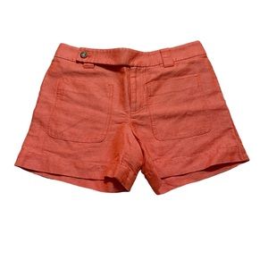 Daughters of the Liberation Orange Salmon Pink Casual Chino Preppy Shorts 4